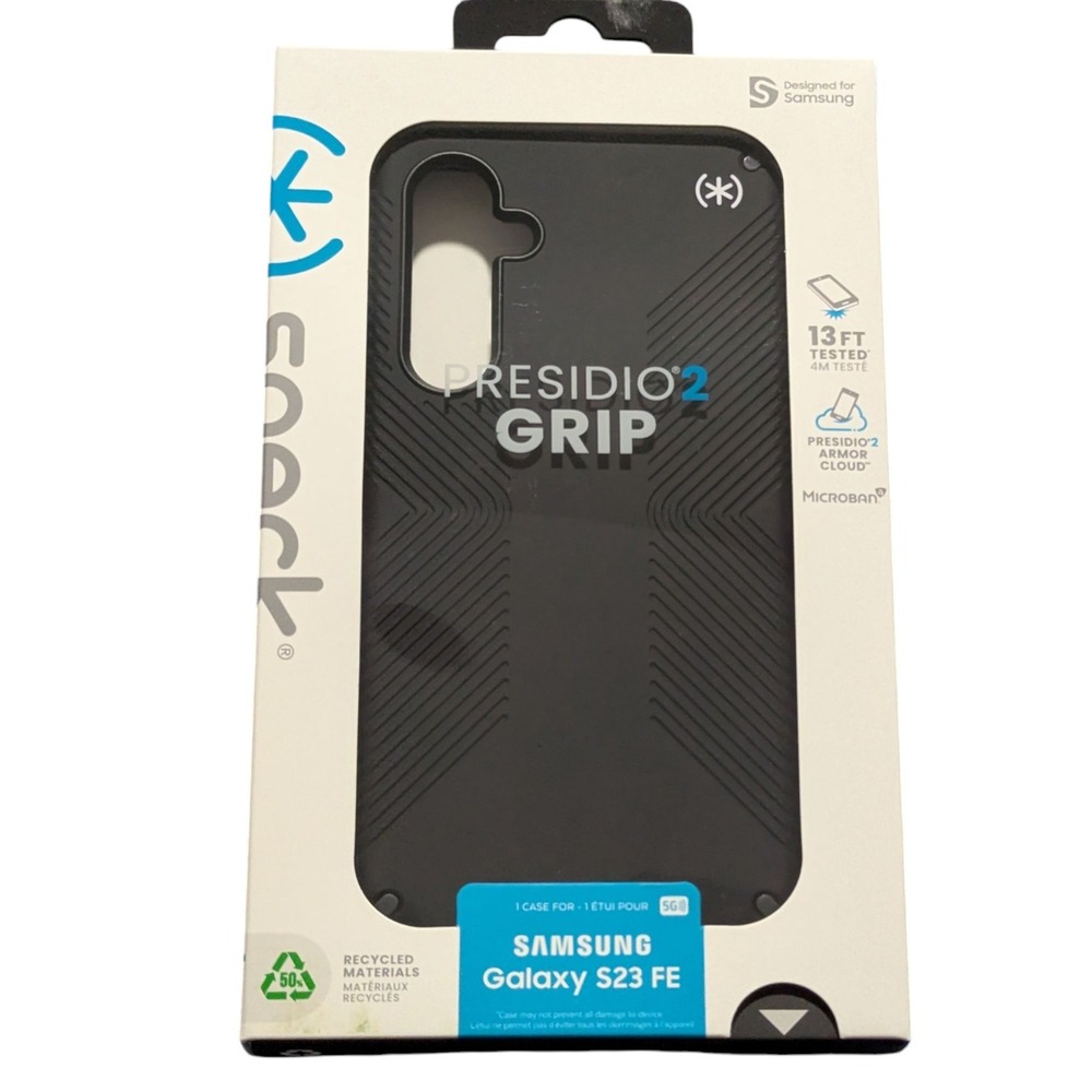 BB. Speck Presidio2 Grip Case for Samsung Galaxy S23 FE - Black‎ - NEW